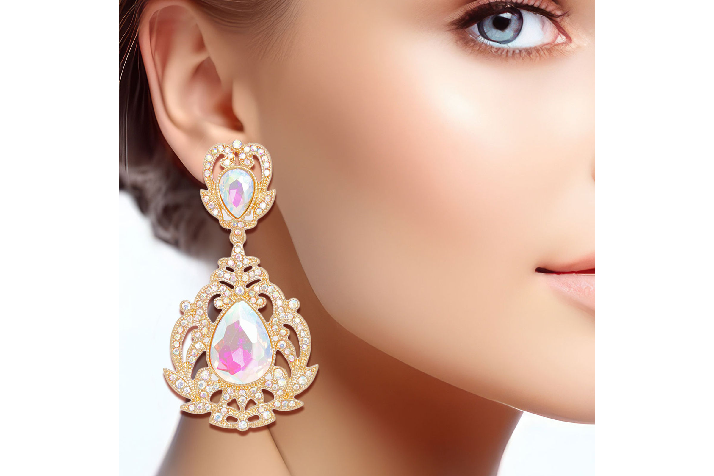 Large Crystal Chandelier Earrings | Jim Ball Designs